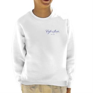 Cafe del Mar Classic Blue Logo Pocket Print Kid's Sweatshirt