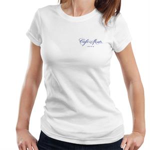 Cafe del Mar Classic Blue Logo Pocket Print Women's T-Shirt