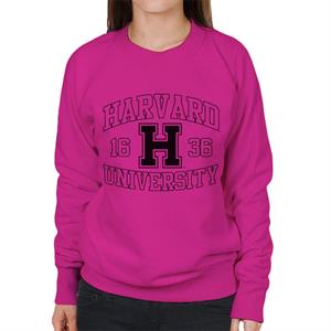 Harvard University Sports Text Logo 1636 Women's Sweatshirt