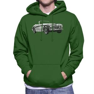 Austin Healey Grey British Motor Heritage Men's Hooded Sweatshirt