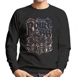 Route 66 70's US Flag Men's Sweatshirt