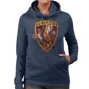 Marvel Guardians Of The Galaxy Star Lord Badge Women's Hooded Sweatshirt