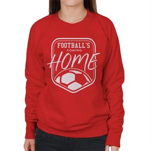 Football's Coming Home White Badge Women's Sweatshirt