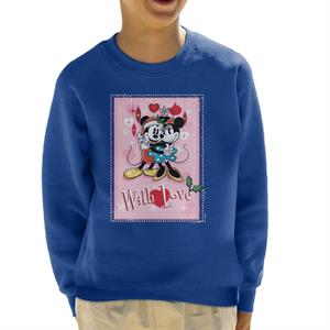 Disney Christmas Mickey And Minnie Mouse With Love Kid's Sweatshirt