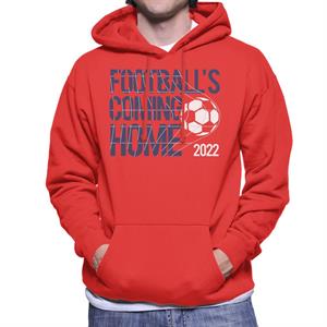 Football's Coming Home Back Of The Net Men's Hooded Sweatshirt