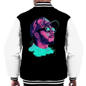 Motorsport Images Lewis Hamilton Spanish GP Neon Art Men's Varsity Jacket