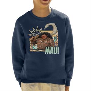 Disney Moana Maui Sunset Kid's Sweatshirt