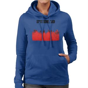 Shaun of the Dead Zombie Hands Silhouette Women's Hooded Sweatshirt