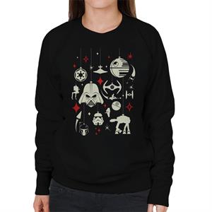 Star Wars Christmas Dark Side Ornaments Women's Sweatshirt