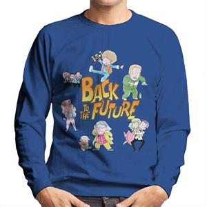 Back To The Future Chibi Cartoon Men's Sweatshirt