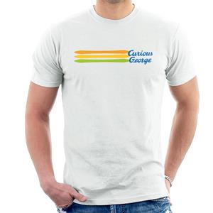 Curious George Blue Logo Men's T-Shirt