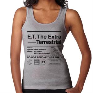 E.T. The Extra Terrestrial Specification Profile Women's Vest