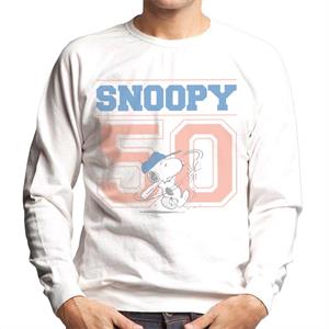 Peanuts Snoopy 50 Baseball Swing Men's Sweatshirt