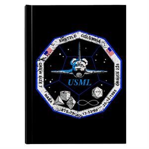 NASA STS 73 Columbia Mission Badge Distressed Hardback Journal