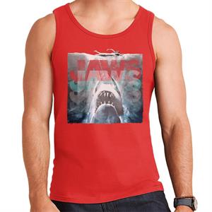 Jaws Layered Text Logo Men's Vest