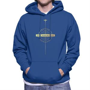 Pan Am Logo Gold Foil Men's Hooded Sweatshirt