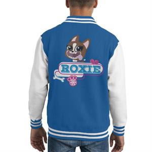 Littlest Pet Shop Roxie Tongue Hanging Out Kid's Varsity Jacket