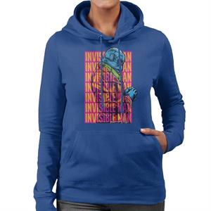 The Invisible Man Silhouette Multi Logo Women's Hooded Sweatshirt