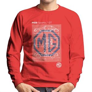 MG B Sports GT British Motor Heritage Men's Sweatshirt