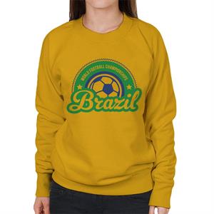 Brazil World Football Sunrise Logo Women's Sweatshirt