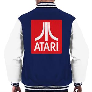 Atari Classic Red Block Logo Men's Varsity Jacket