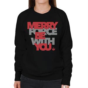 Star Wars Christmas Merry Force Rebel Alliance Women's Sweatshirt