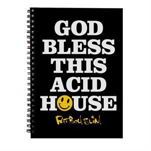 Fatboy Slim God Bless This Acid House Spiral Notebook