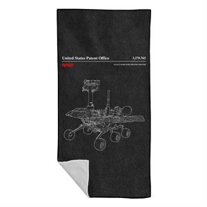 NASA Mars Exploration Rover Schematic Beach Towel