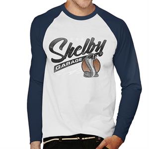 Shelby Logo Garage Performance And Tuning Men's Baseball Long Sleeved T-Shirt