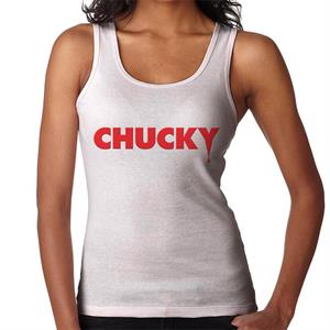 Chucky Classic Logo Dripping Blood Women's Vest