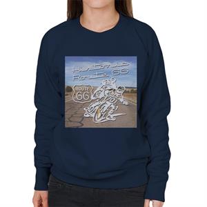 Route 66 Historic Motorcycles Women's Sweatshirt