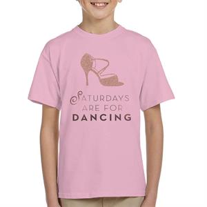 Strictly Come Dancing Saturdays Are For Dancing Glitter Stiletto Kid's T-Shirt