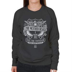 Route 66 Mother Road Crest Women's Sweatshirt