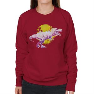 Jurassic Park T Rex Jungle Sun Women's Sweatshirt