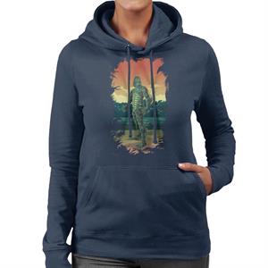 The Creature From The Black Lagoon Full Body Seaweed Women's Hooded Sweatshirt