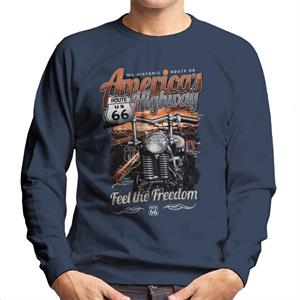 Route 66 America's Highway Men's Sweatshirt