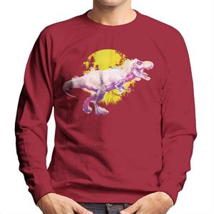 Jurassic Park T Rex Jungle Sun Men's Sweatshirt