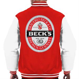 Beck's Beer Classic Label Men's Varsity Jacket