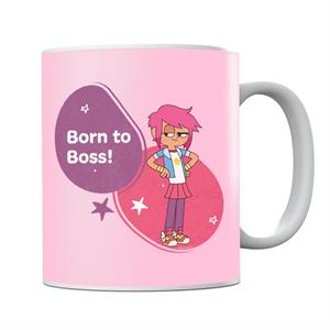 Boy Girl Dog Cat Mouse Cheese Girl Born To Boss Mug