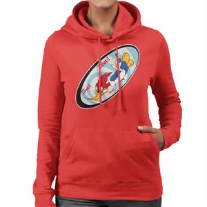 Woody Woodpecker Dive Dive Dive Women's Hooded Sweatshirt