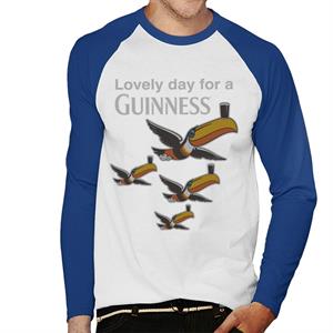 Guinness Toucans Lovely Day For A Guinness Men's Baseball Long Sleeved T-Shirt