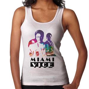 Miami Vice Sonny And Rico City Lights Silhouette Women's Vest