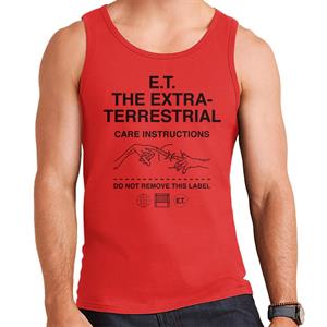 E.T. The Extra Terrestrial Care Instructions Men's Vest