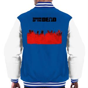 Shaun of the Dead Zombie Hands Silhouette Men's Varsity Jacket