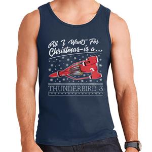 Thunderbirds All I Want For Christmas Is Thunderbird 3 Men's Vest