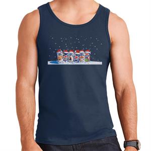 Pepsi Retro 90s Christmas Cans Men's Vest