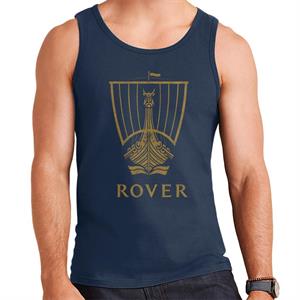 Rover Logo Gold Longship British Motor Heritage Men's Vest