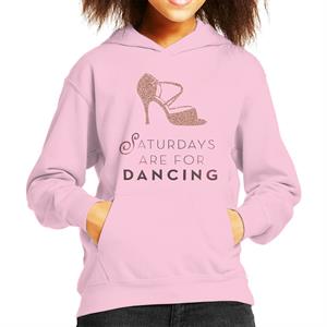 Strictly Come Dancing Saturdays Are For Dancing Glitter Stiletto Kid's Hooded Sweatshirt