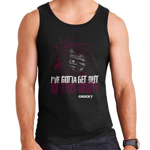 Chucky Ive Gotta Get Out Of This Body Men's Vest