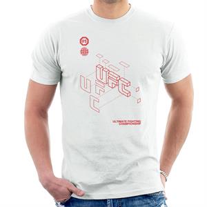 UFC Retro Red Blueprint Men's T-Shirt